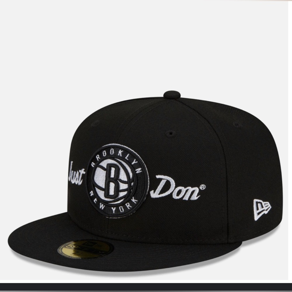 New Era caps x just don Brooklyn nets fitted